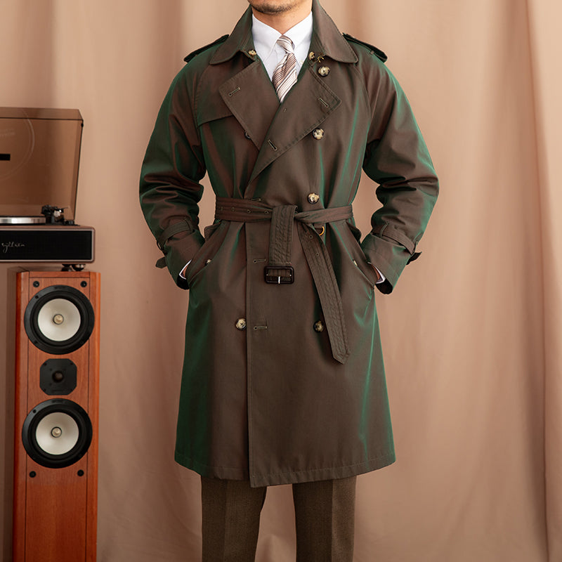 Tivoli Gürtel Doppelreihiger Vintage Trenchcoat