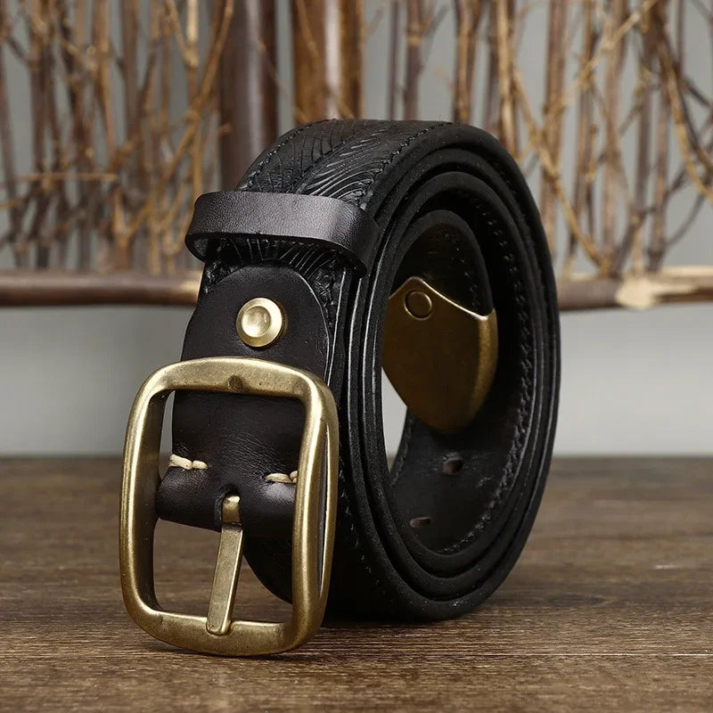 Handgefertigter Leder Gürtel