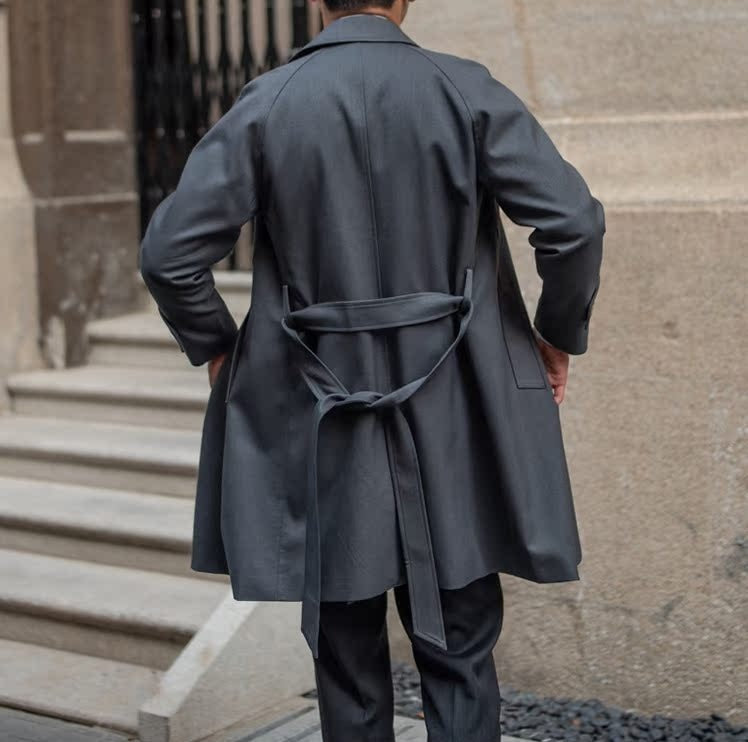 Roma taillierter Trenchcoat aus Wollmischung