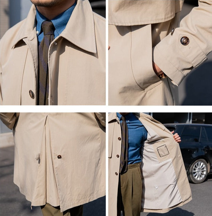 Vintage Bourbon Baumwoll-Trenchcoat