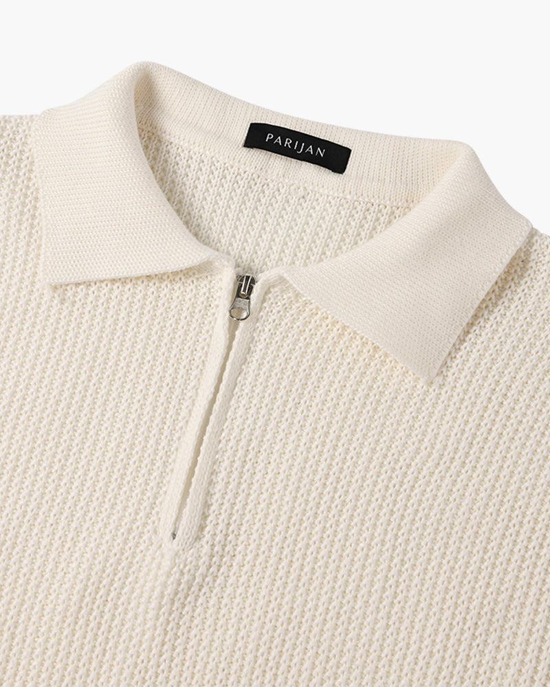 Baumwoll-Reißverschluss-Pullover - Fayymont Co