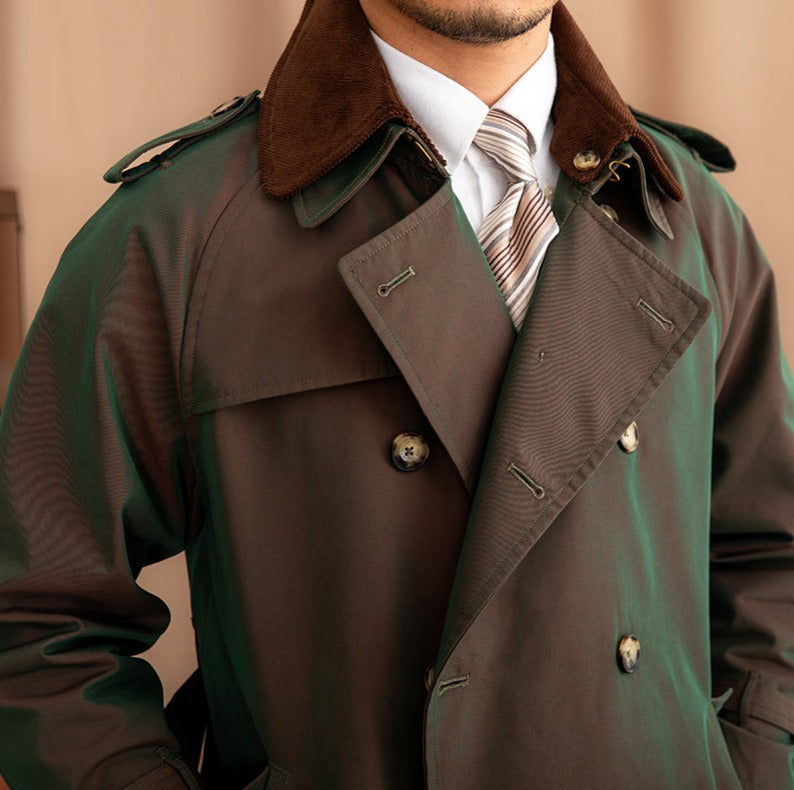 Tivoli Gürtel Doppelreihiger Vintage Trenchcoat