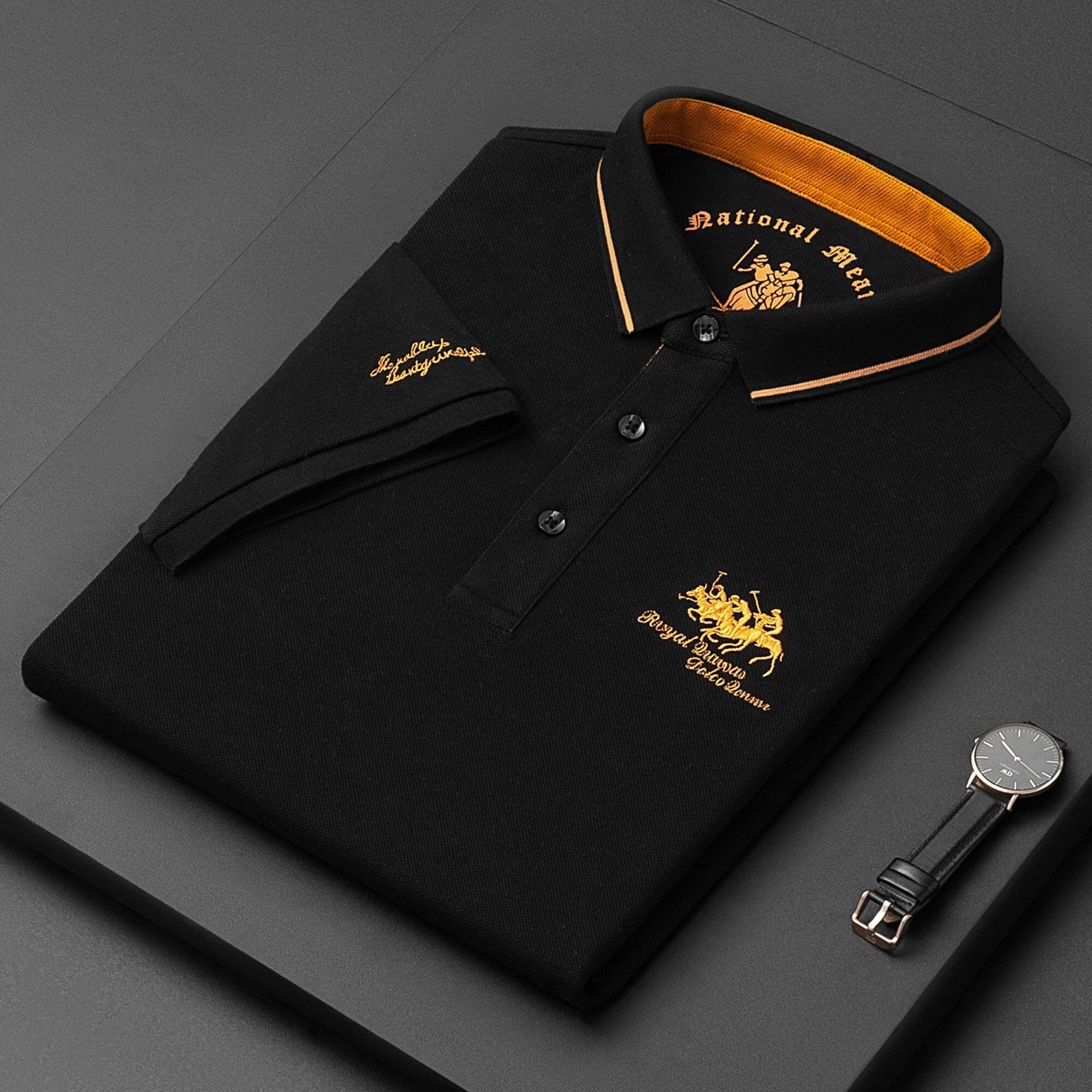 Herren Poloshirt mit Knöpfen