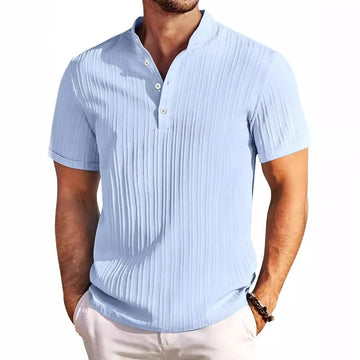 Fayymont | Men’s Vintage Knit Polo Shirt – Classic Old Money Style with Summer Comfort