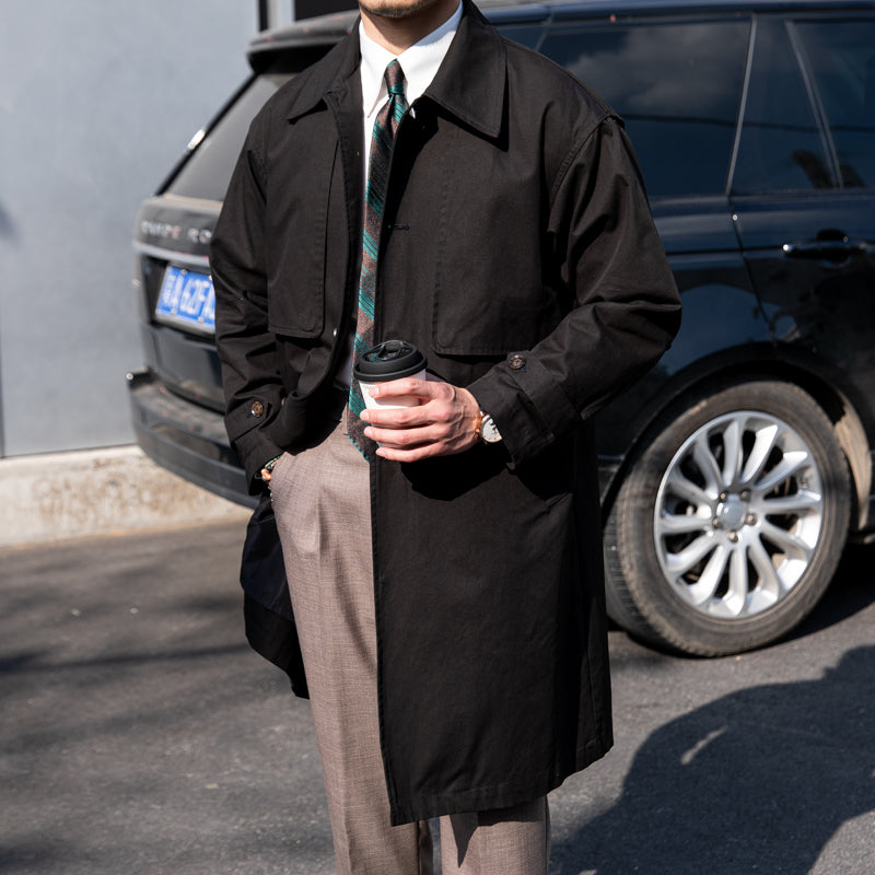 Vintage Bourbon Baumwoll-Trenchcoat