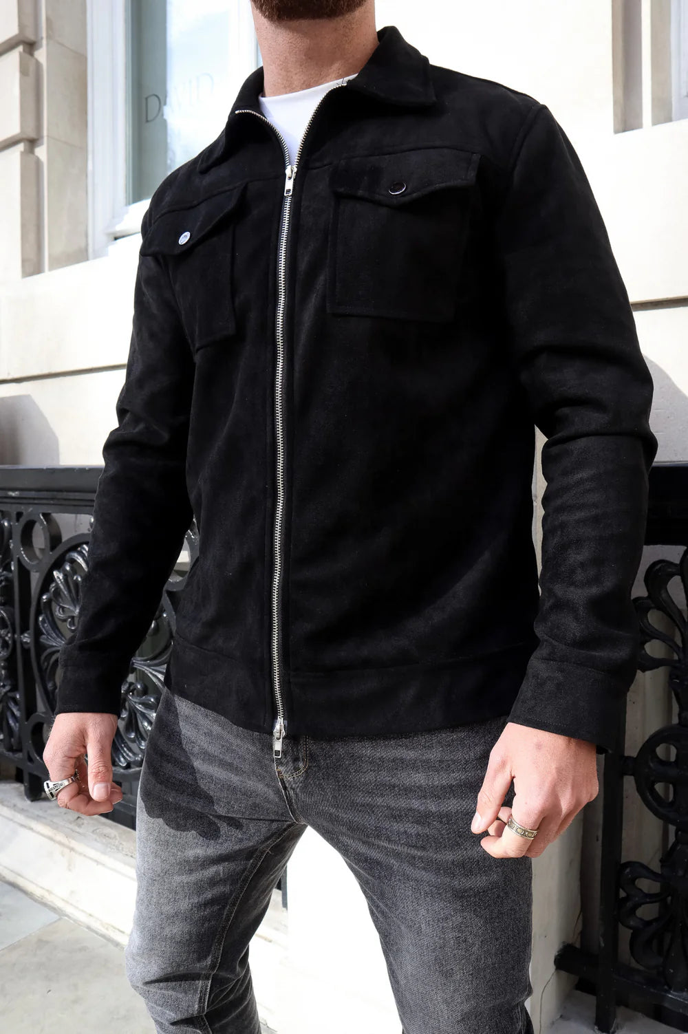 Veste en daim Ascot