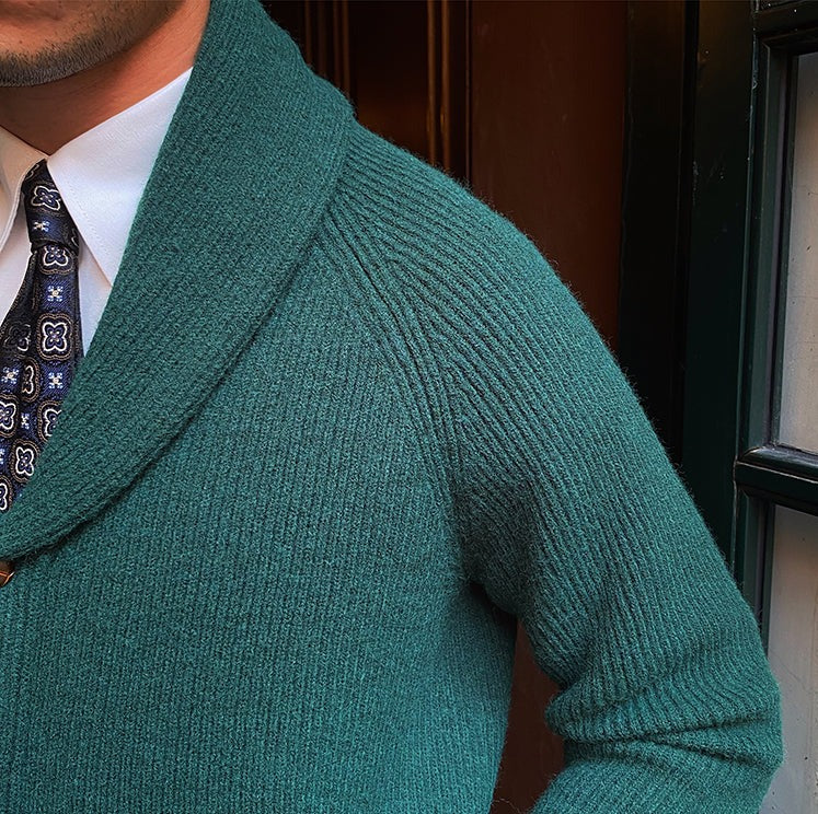 Bond Street Strickjacke mit Schalkragen