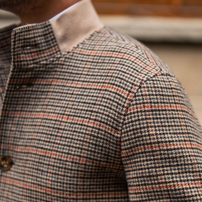 Riviera Brown Prince Of Wales Bomberjacke