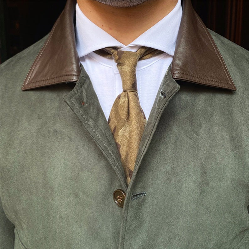 Vintage Wildleder Knopfjacke
