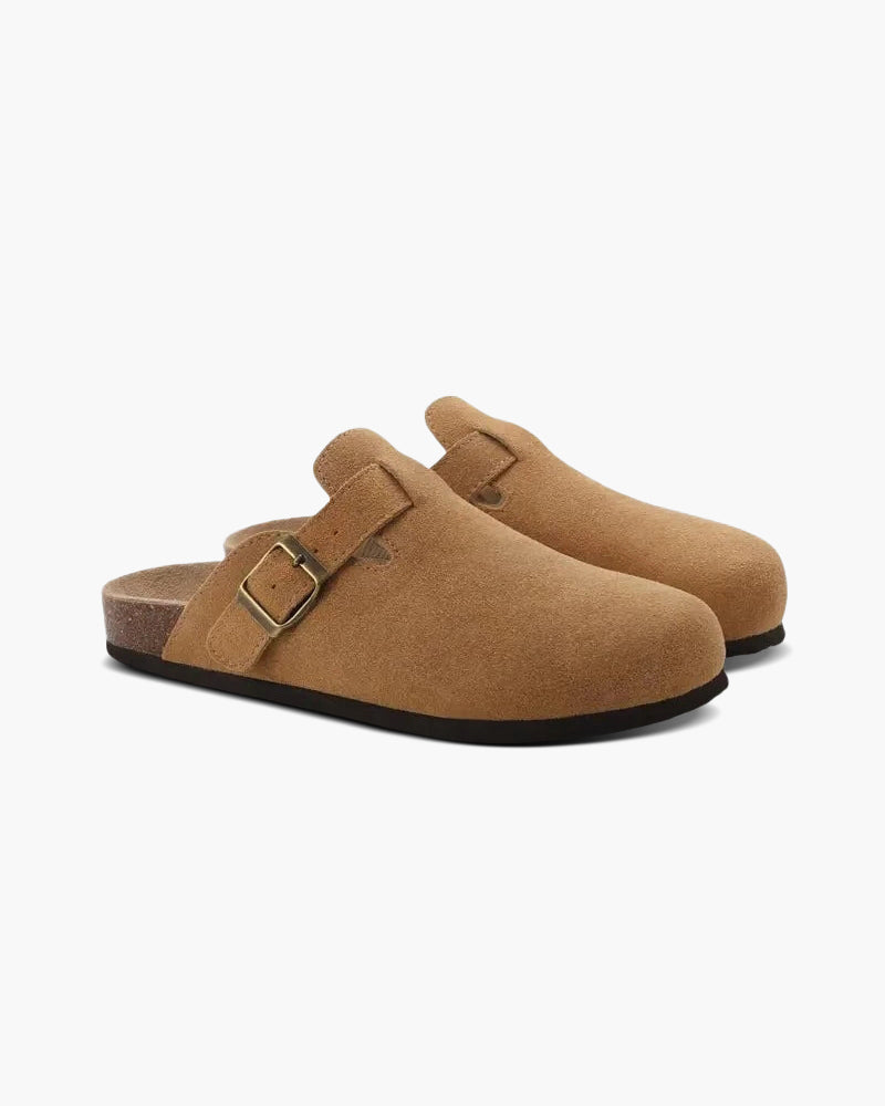 Alte Geld Suede Slipper