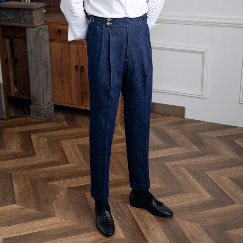 Rome Denim Arbeitskleidung Doppelgefaltete Hose