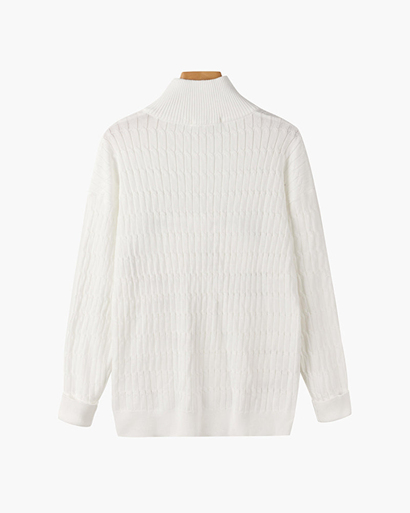Pullover mit halbem Reißverschluss - Fayymont Co