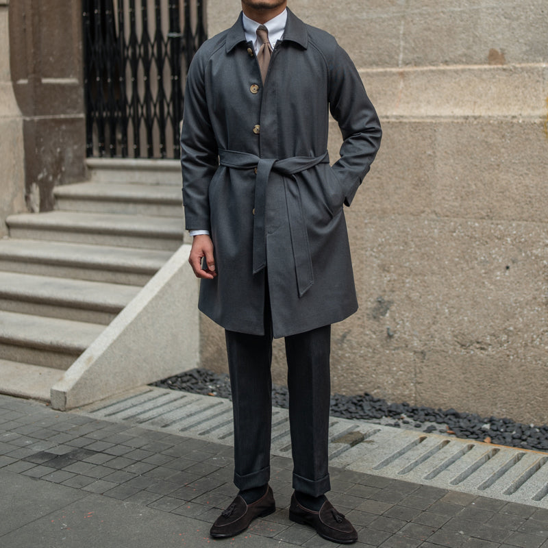 Roma taillierter Trenchcoat aus Wollmischung