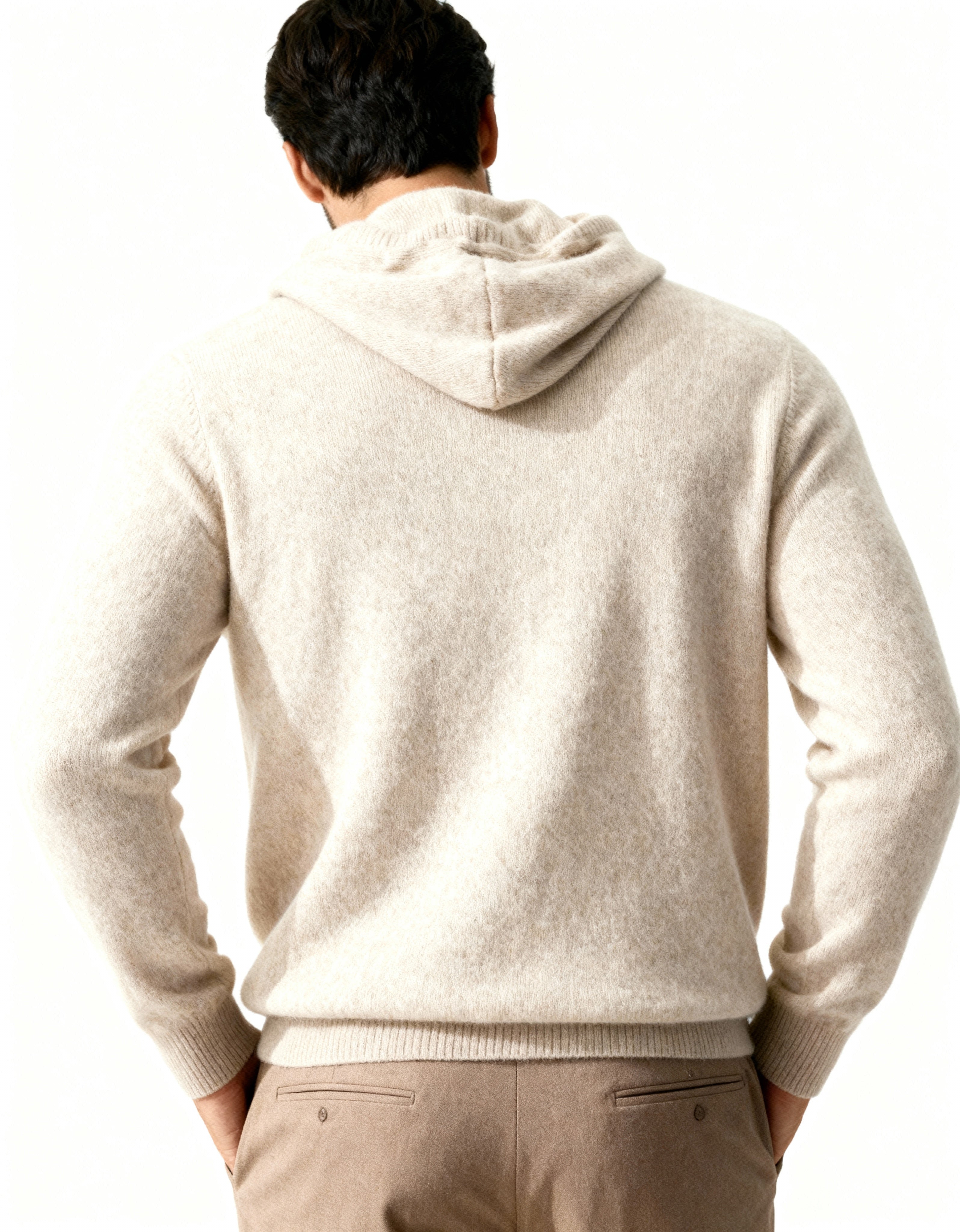 Sweat à capuche 100 % cachemire