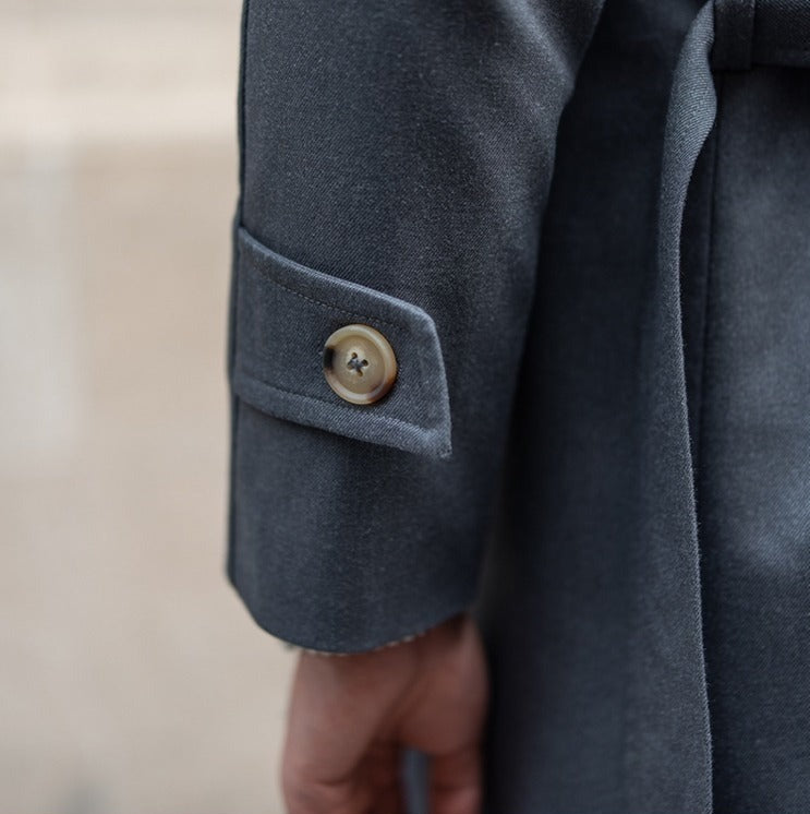 Roma taillierter Trenchcoat aus Wollmischung