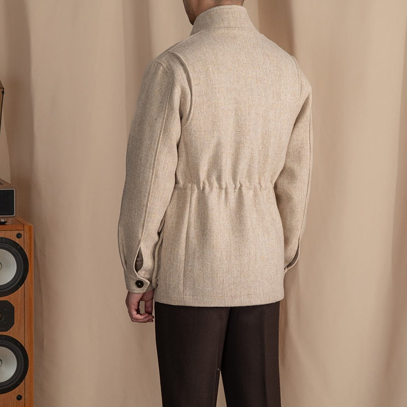 Eton Woll-Tweed Fischgrät-Sportjacke