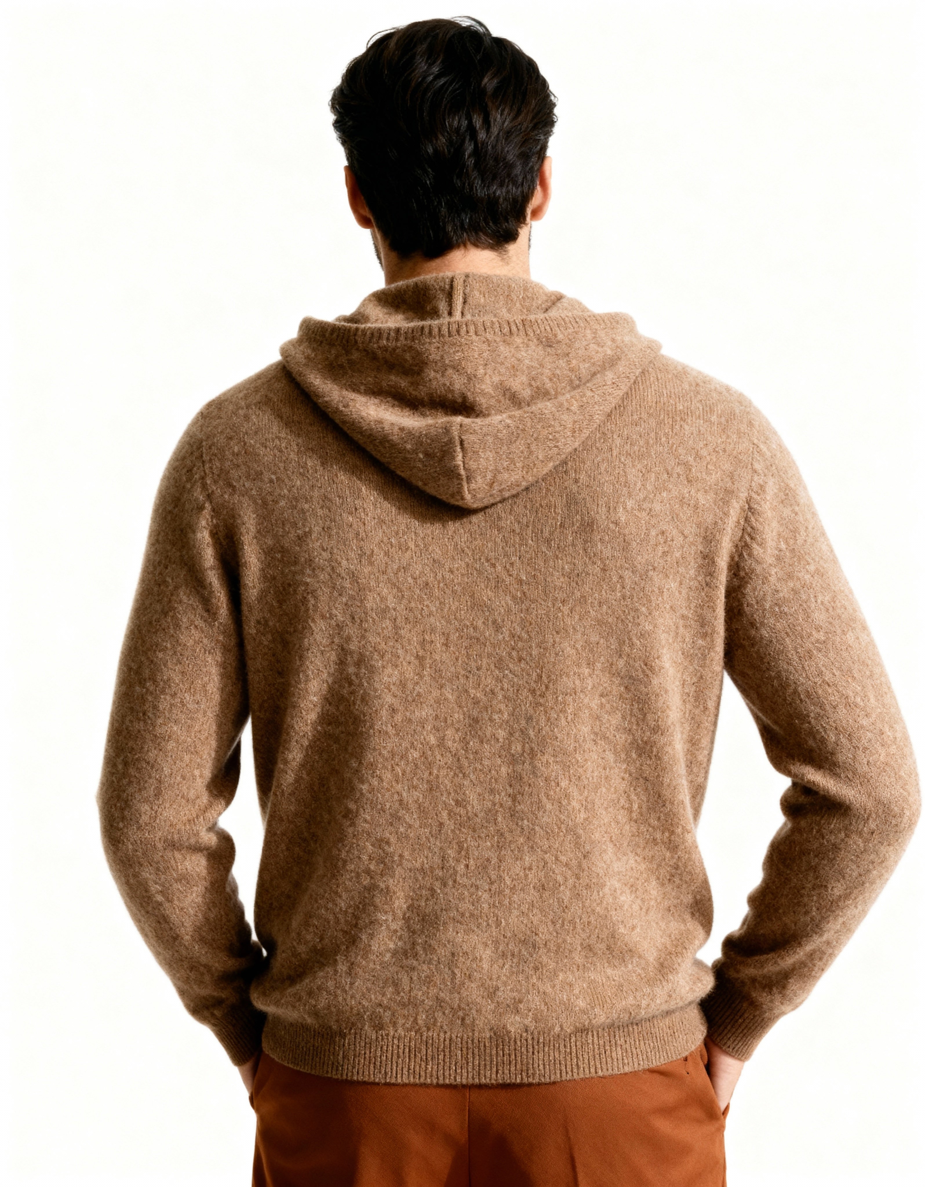 Sweat à capuche 100 % cachemire