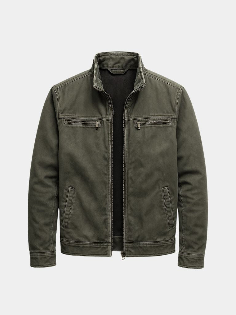 Valmont Vintage Olive Field Jacket - Fayymont Co