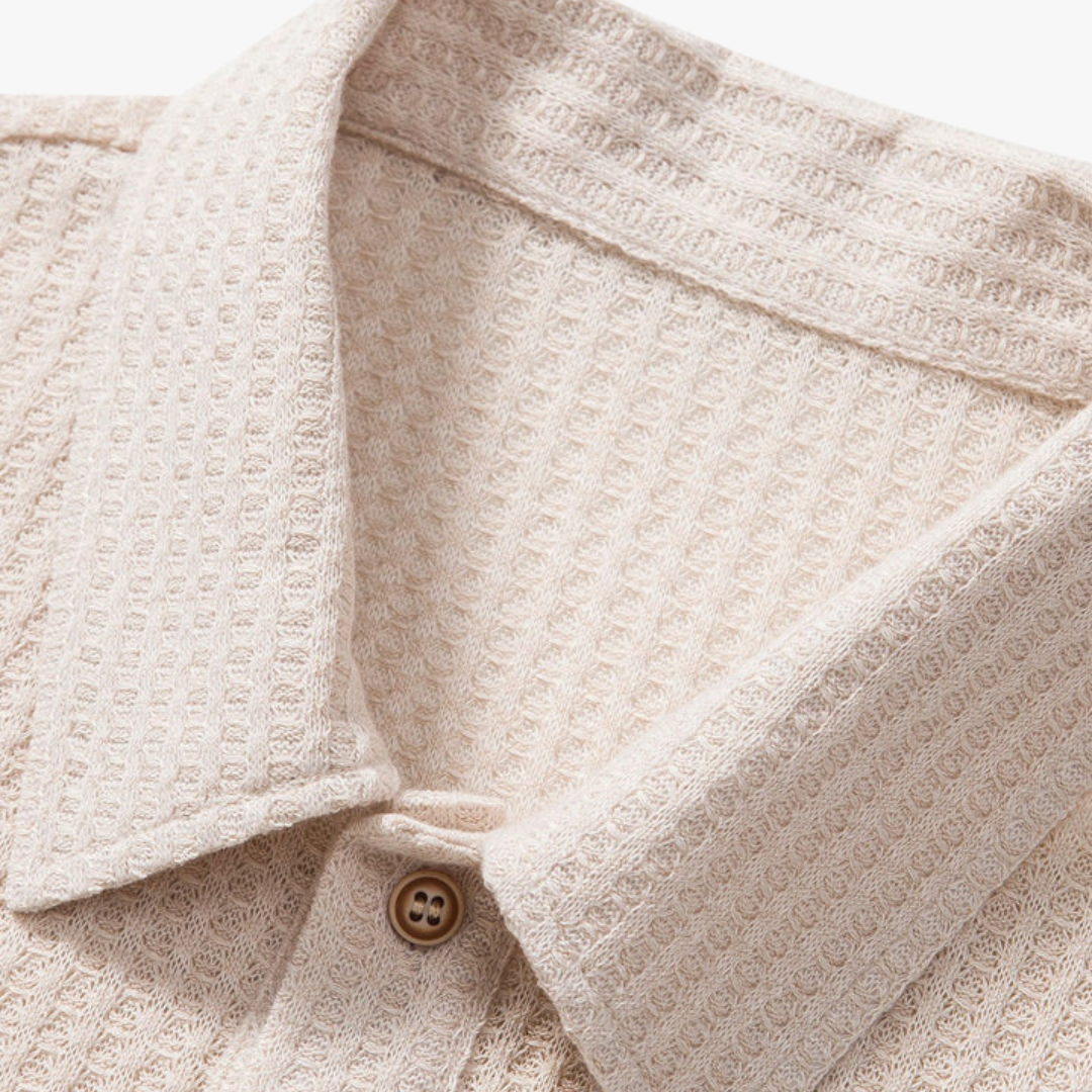 Küsten-Waffelstrick-Polo