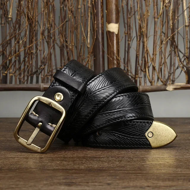 Handgefertigter Leder Gürtel