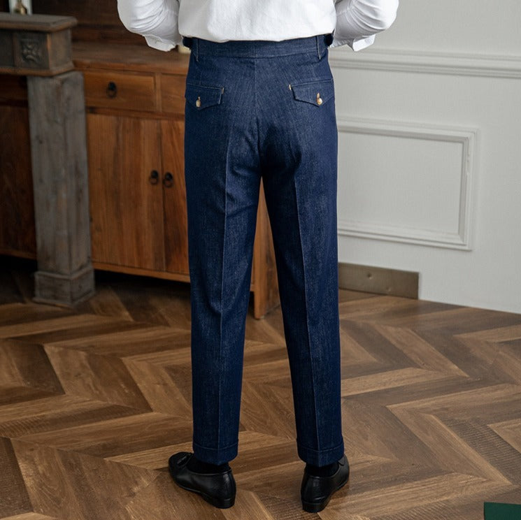 Rome Denim Arbeitskleidung Doppelgefaltete Hose