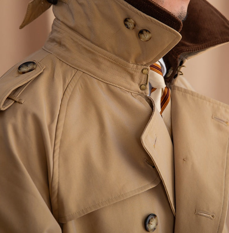 Tivoli Gürtel Doppelreihiger Vintage Trenchcoat