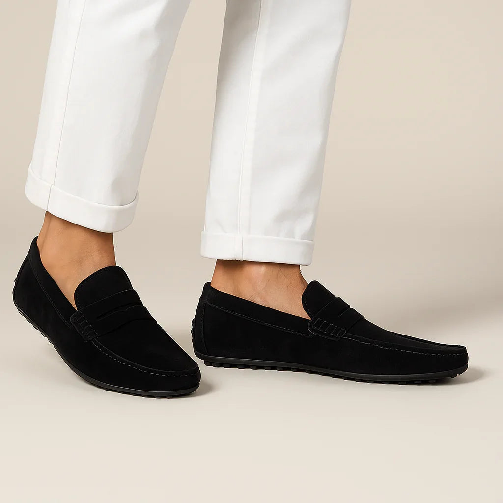 Herren Wildleder Slipper Italienischer Stil
