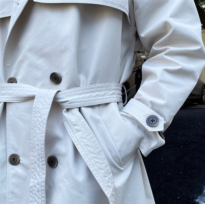 Stockholm Doppelreihiger Trenchcoat mit Gürtel