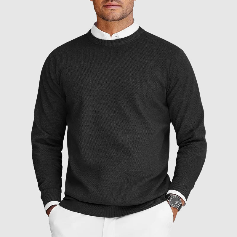 Pull décontracté à col rond pour homme au quotidien