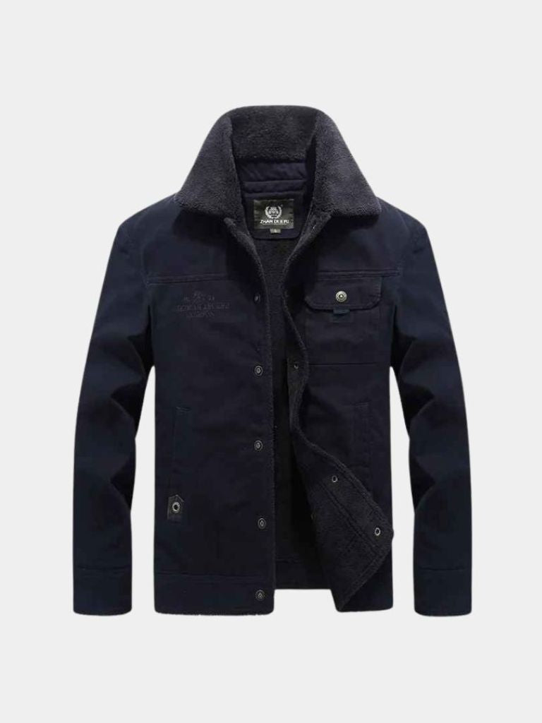 Vintage Military Aviator Jacket - Cross & Crown