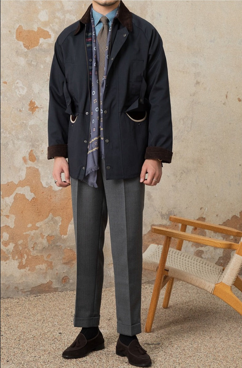 Richmond Baumwollmischung Wasserdichte Cordjacke