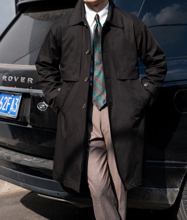 Vintage Bourbon Baumwoll-Trenchcoat