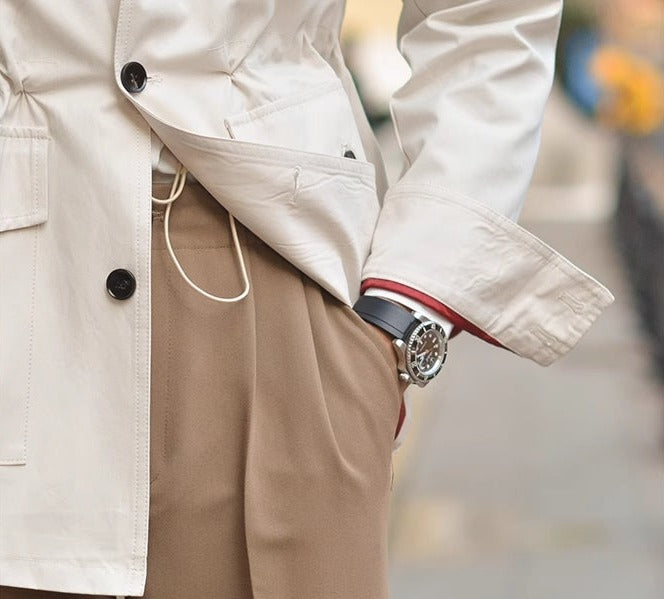 London Baumwollmischung Safari-Jacke