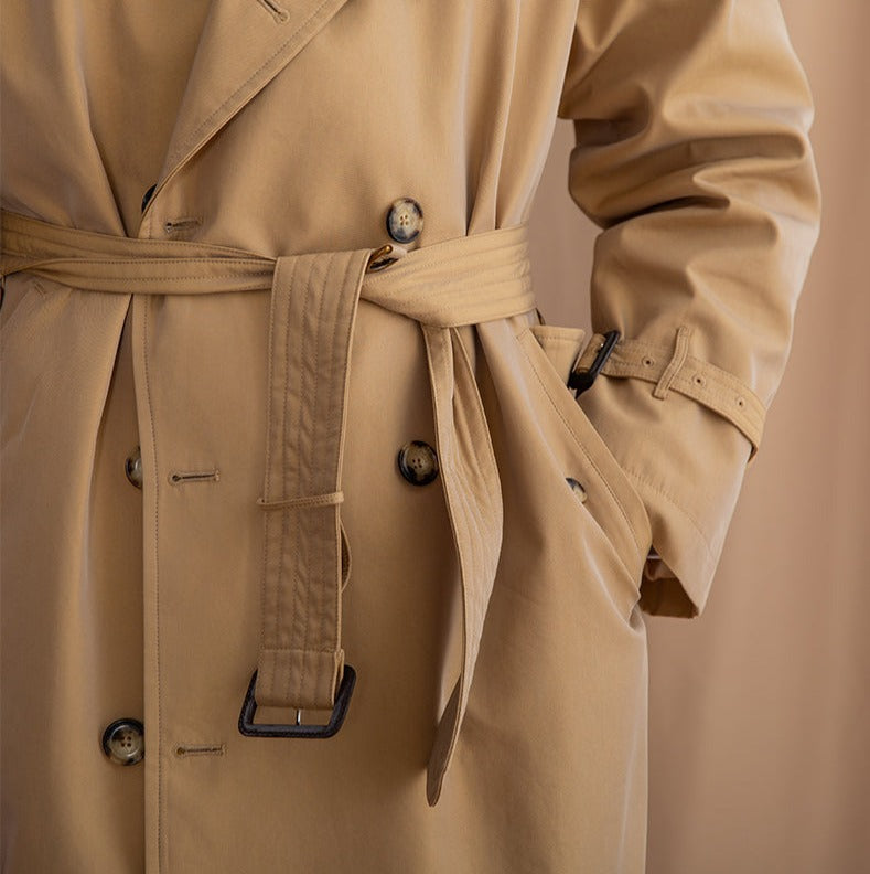 Tivoli Gürtel Doppelreihiger Vintage Trenchcoat
