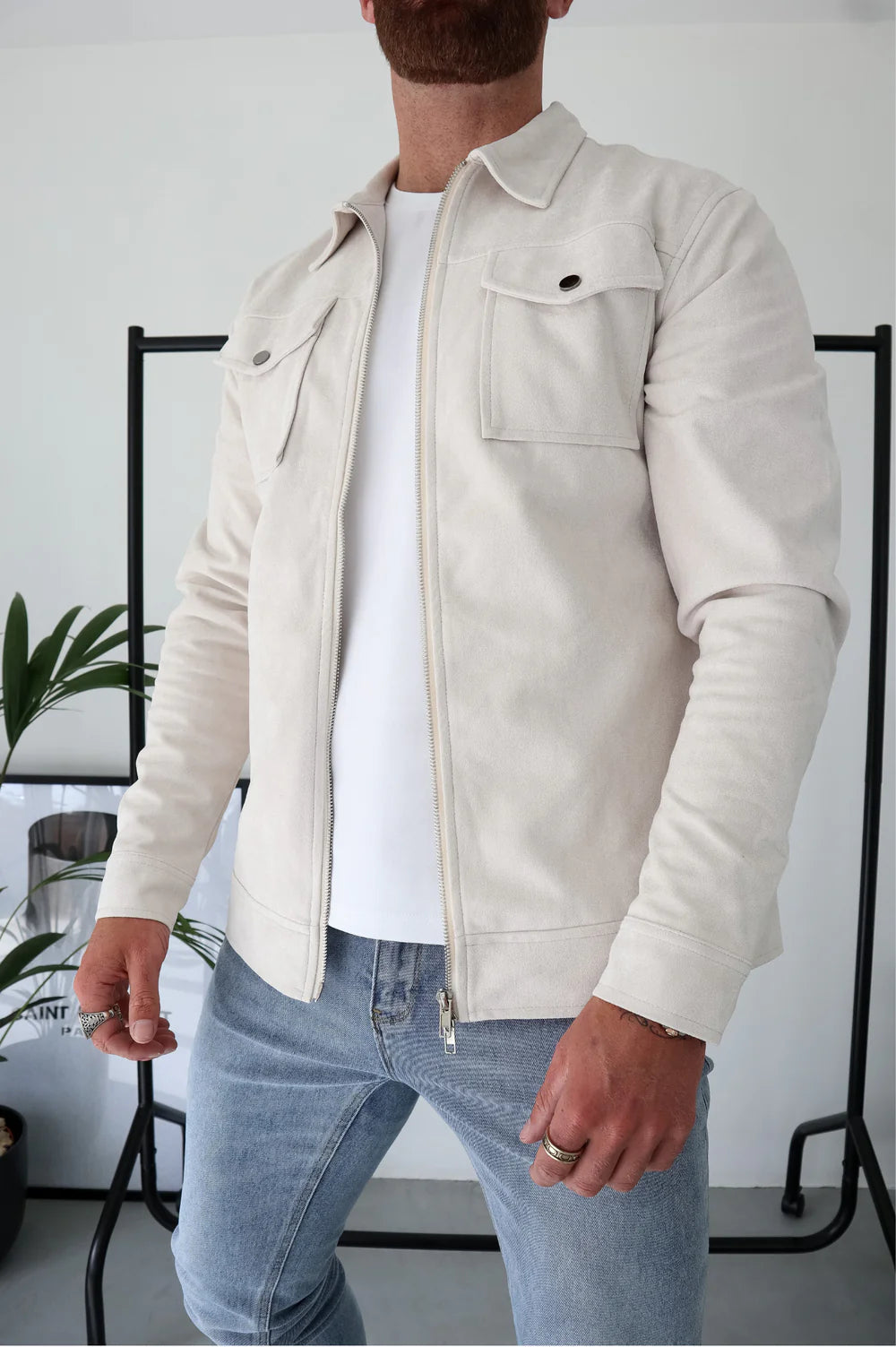 Veste en daim Ascot