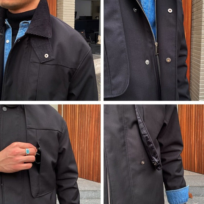Windsor Corduroy Kragen Windbreaker Jacke