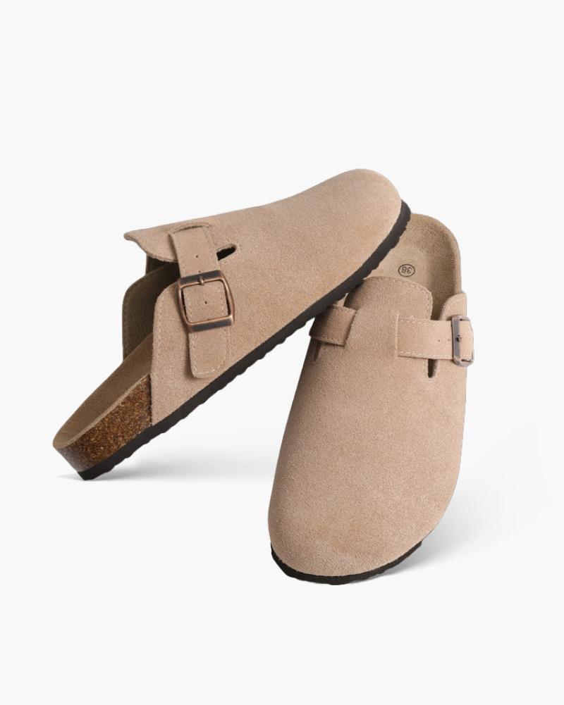 Alte Geld Suede Slipper