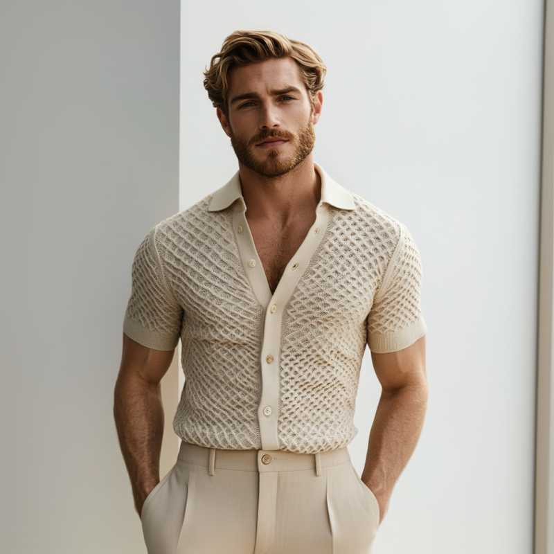 King's Meadow Jacquard Polo