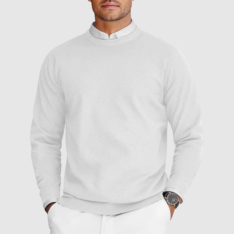 Pull décontracté à col rond pour homme au quotidien