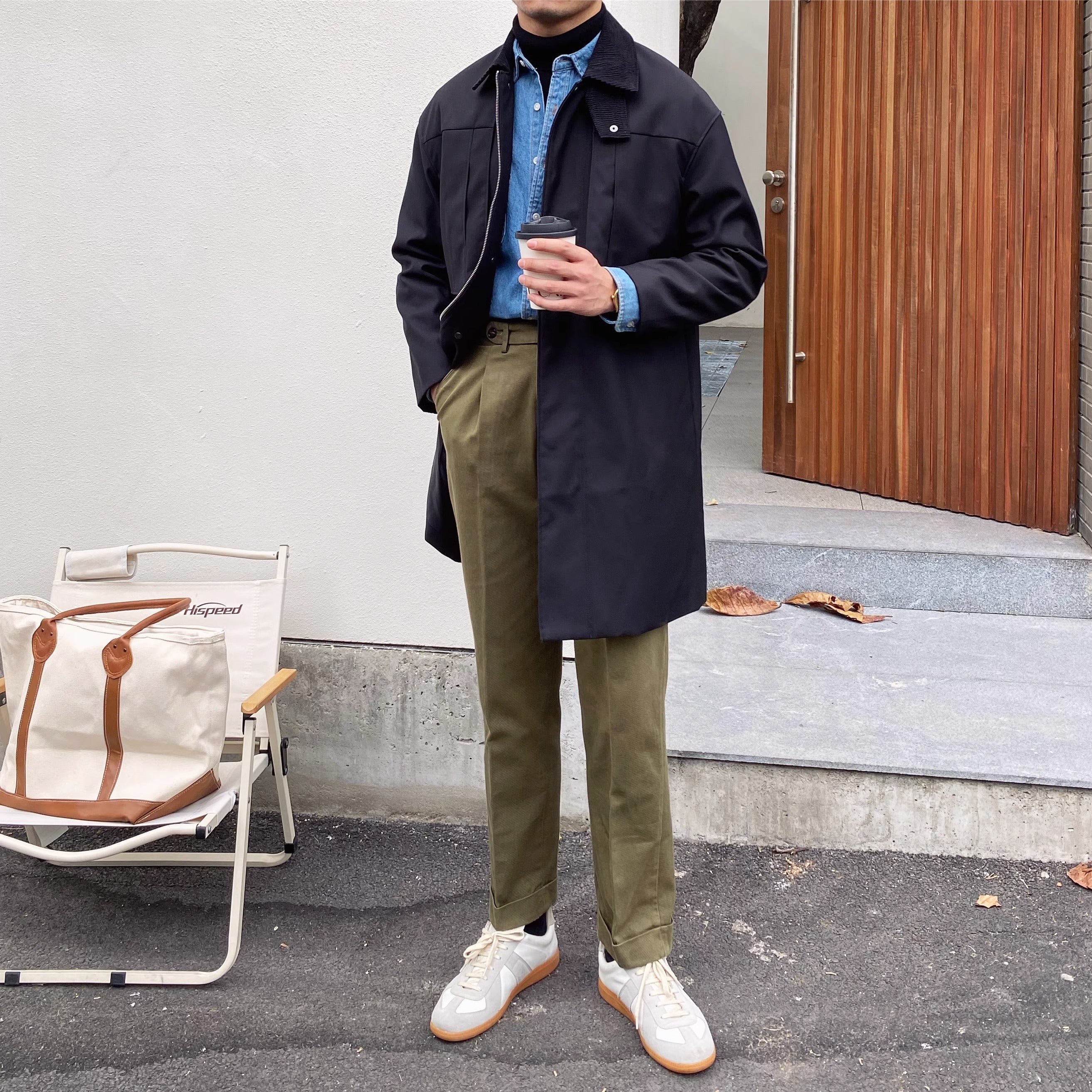 Windsor Corduroy Kragen Windbreaker Jacke
