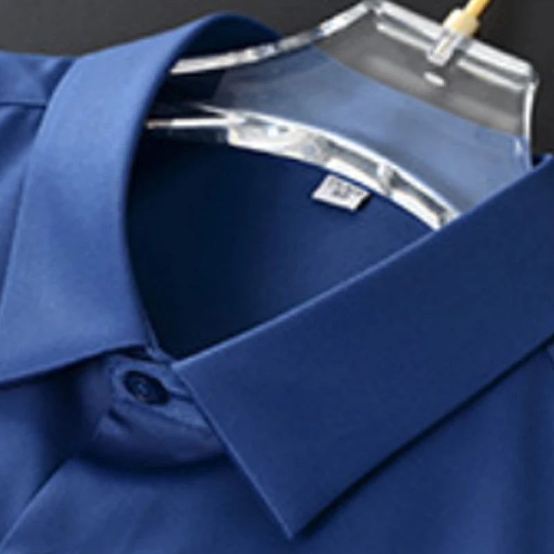 Chemise en popeline infroissable — manches longues