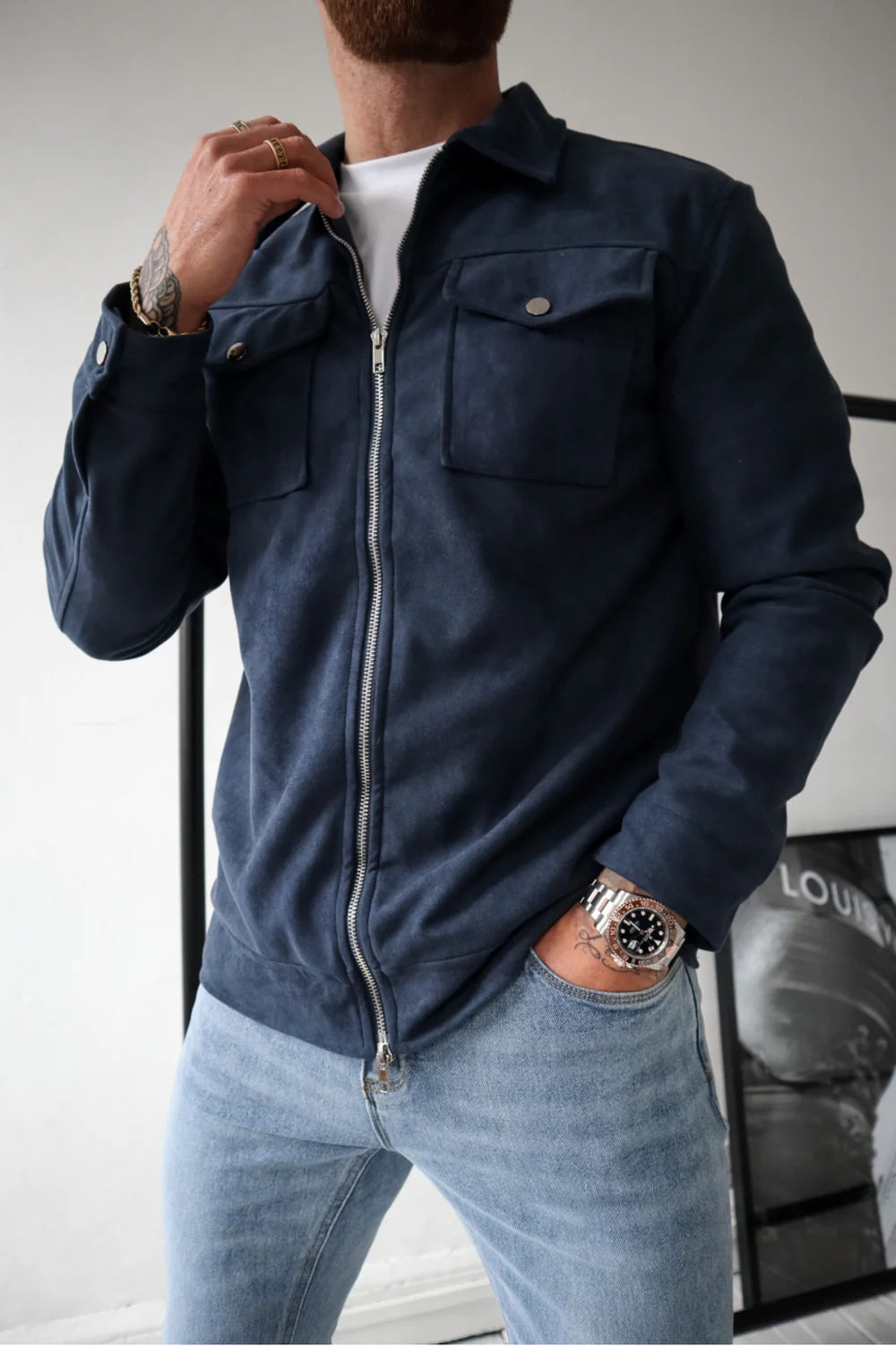 Veste en daim Ascot