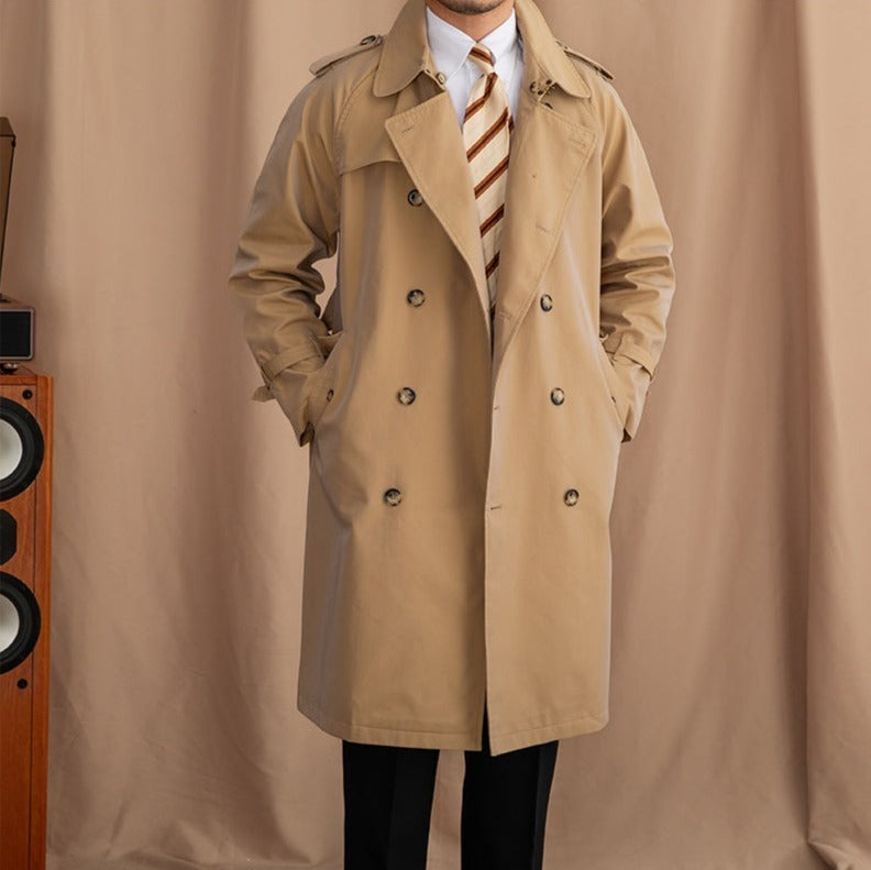 Tivoli Gürtel Doppelreihiger Vintage Trenchcoat