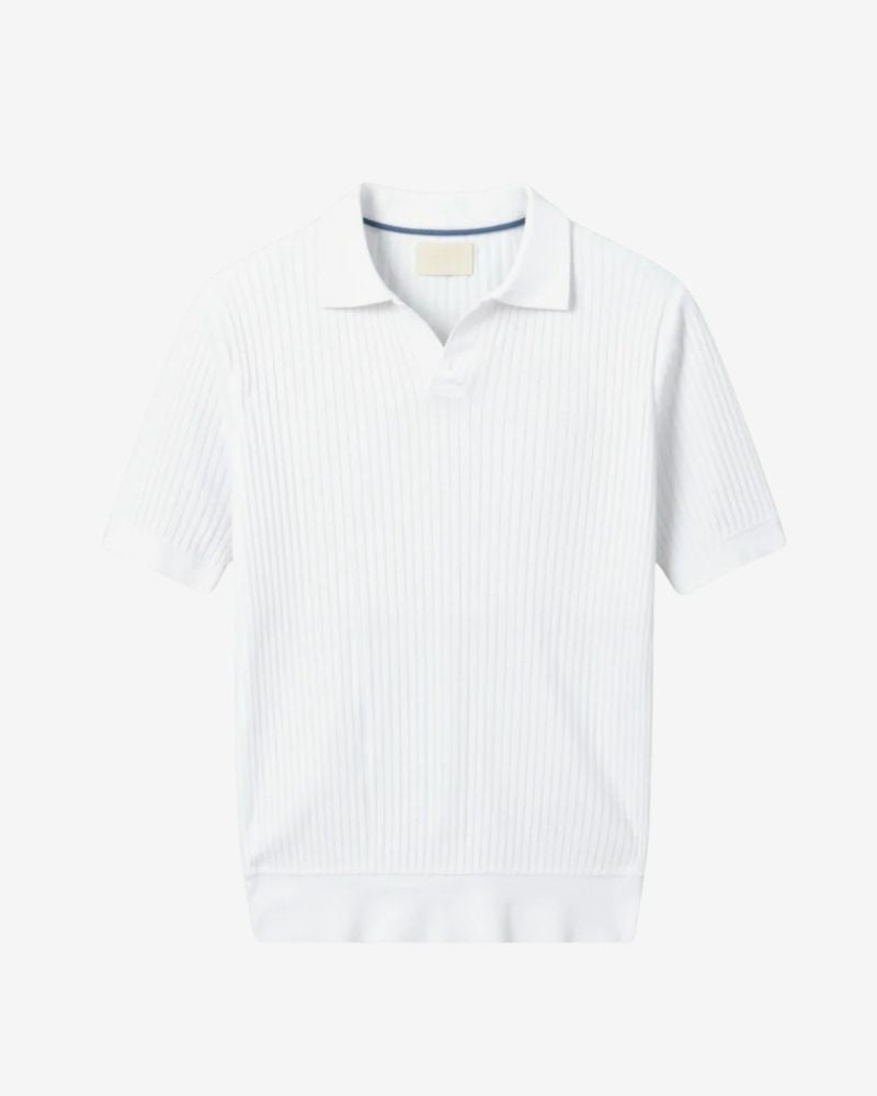 Pisa geripptes Baumwoll-Polo