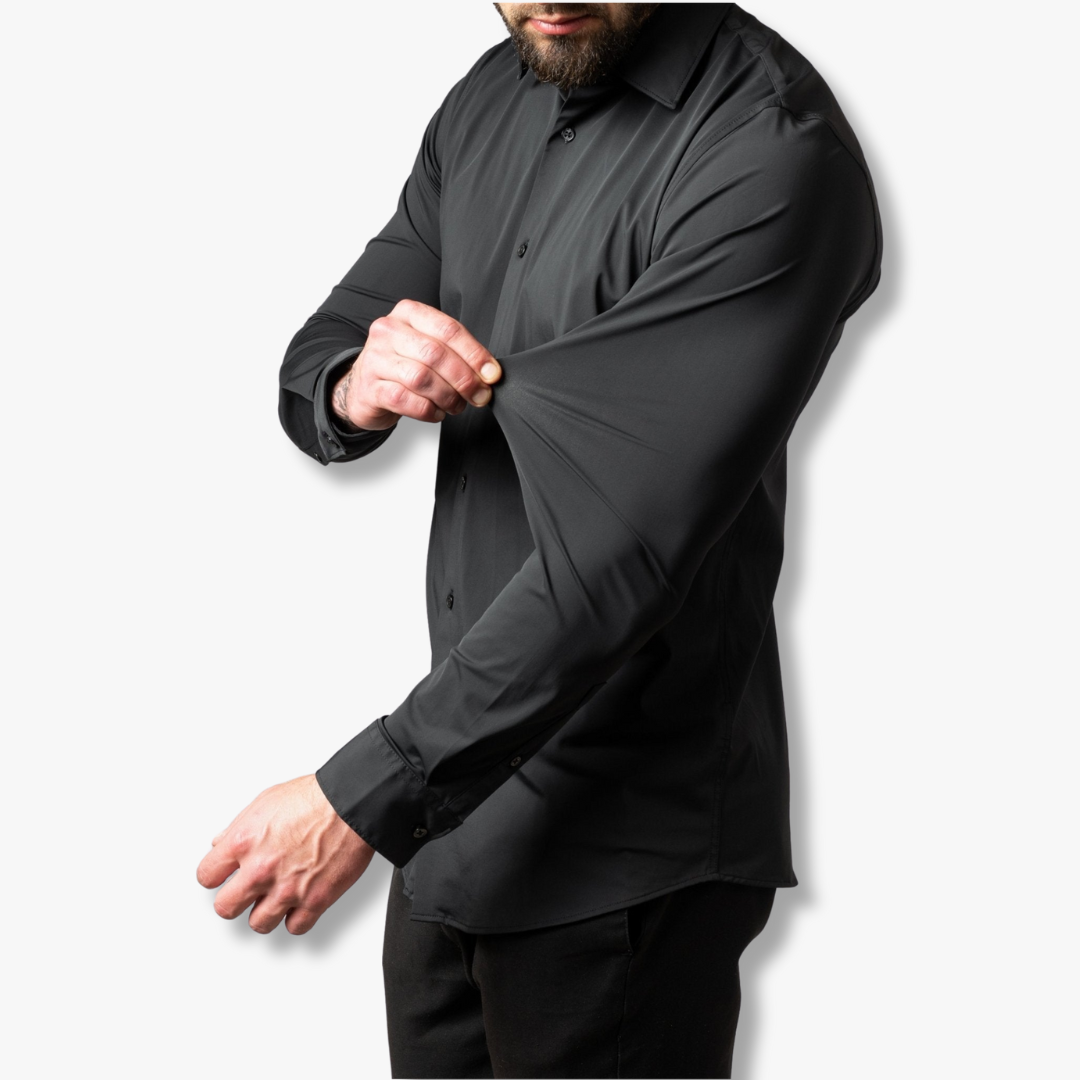 Herren Stretch Hemd – Faltenfreies Slim Fit Hemd