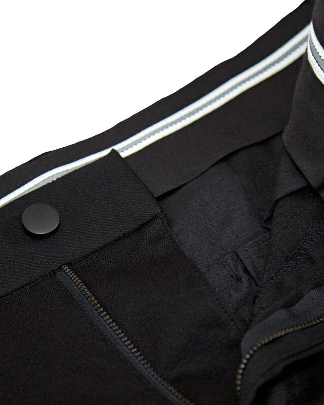 Sportlich geschnittene Stretch-Anzughose - Schwarz