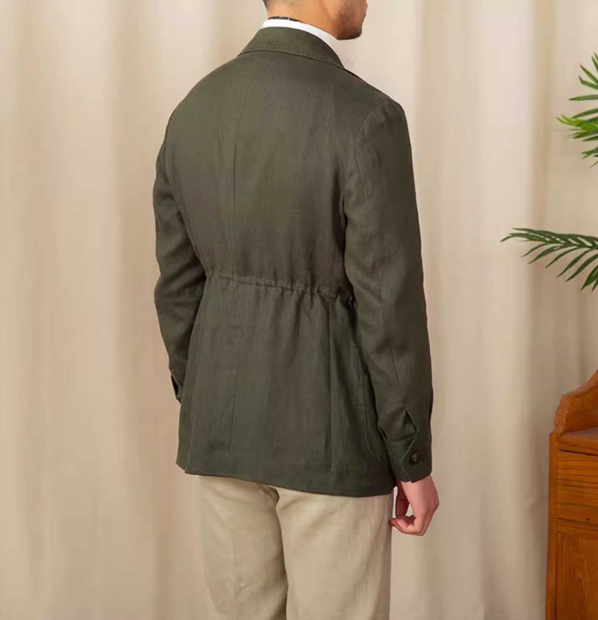 Potenza Leinen Safari Jacke