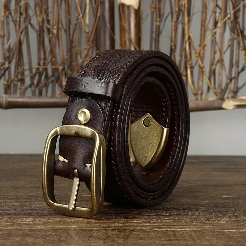 Handgefertigter Leder Gürtel