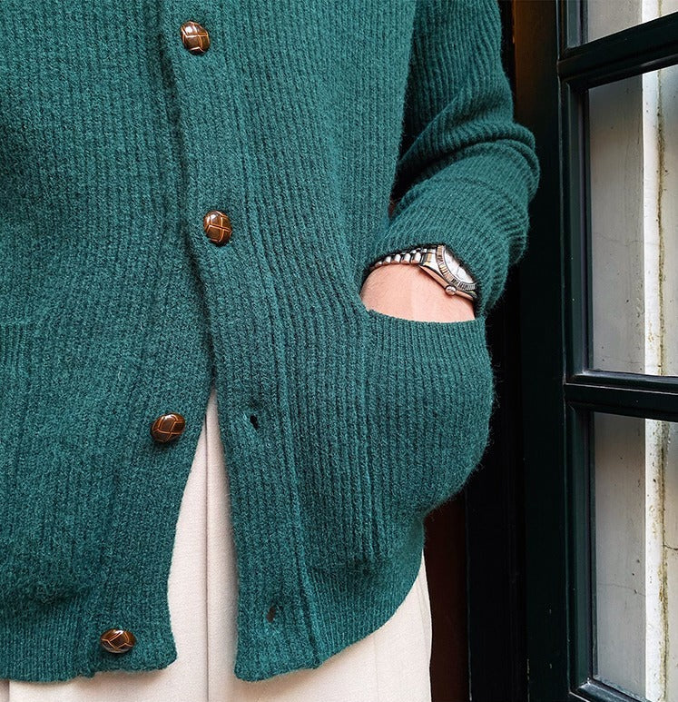 Bond Street Strickjacke mit Schalkragen