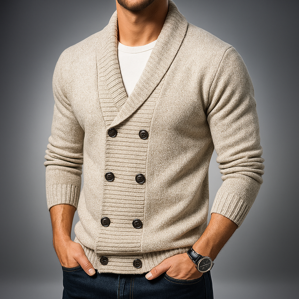 Moreno Doppelreihiger Cardigan